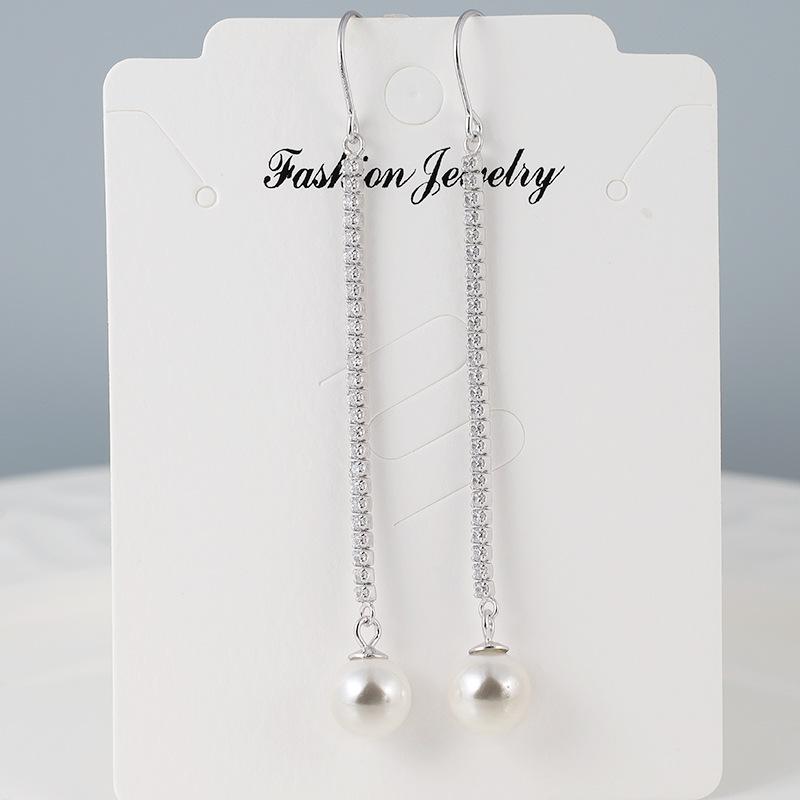 Bijoux  Femme | Boucles D'Oreilles Pearl En Métal Et Cristaux Accessoires ARGENTE