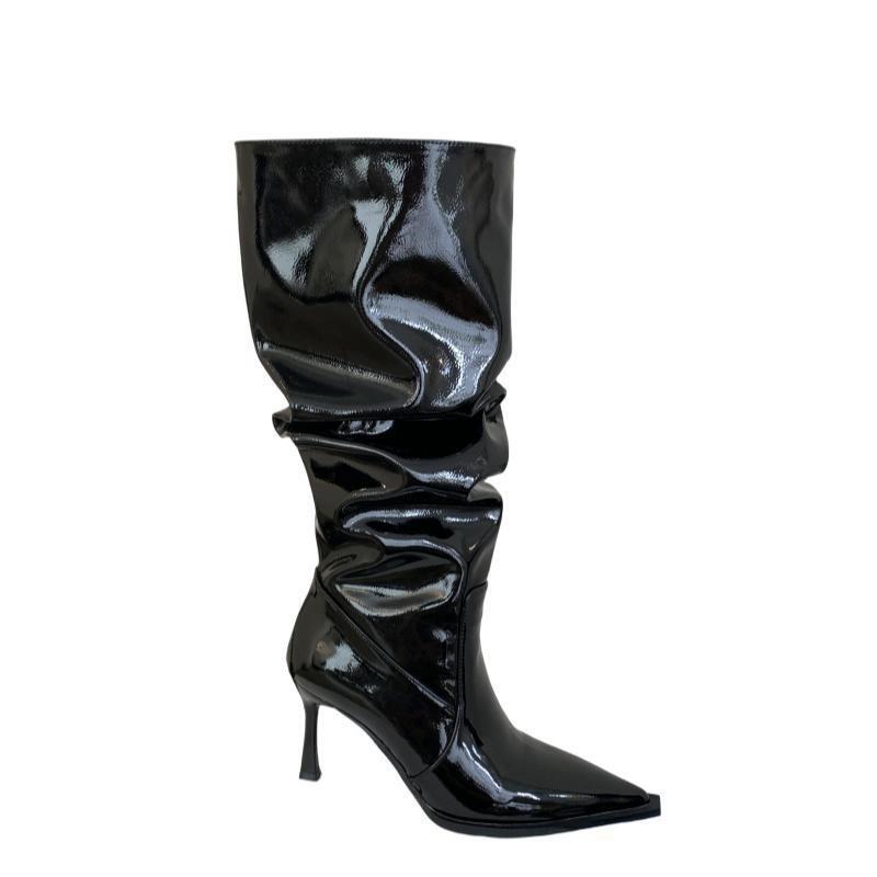 Bottes & Bottines  Femme | Bottines Shark Lock Stiletto En Latex Bottes & Bottines Bottes & Bottines