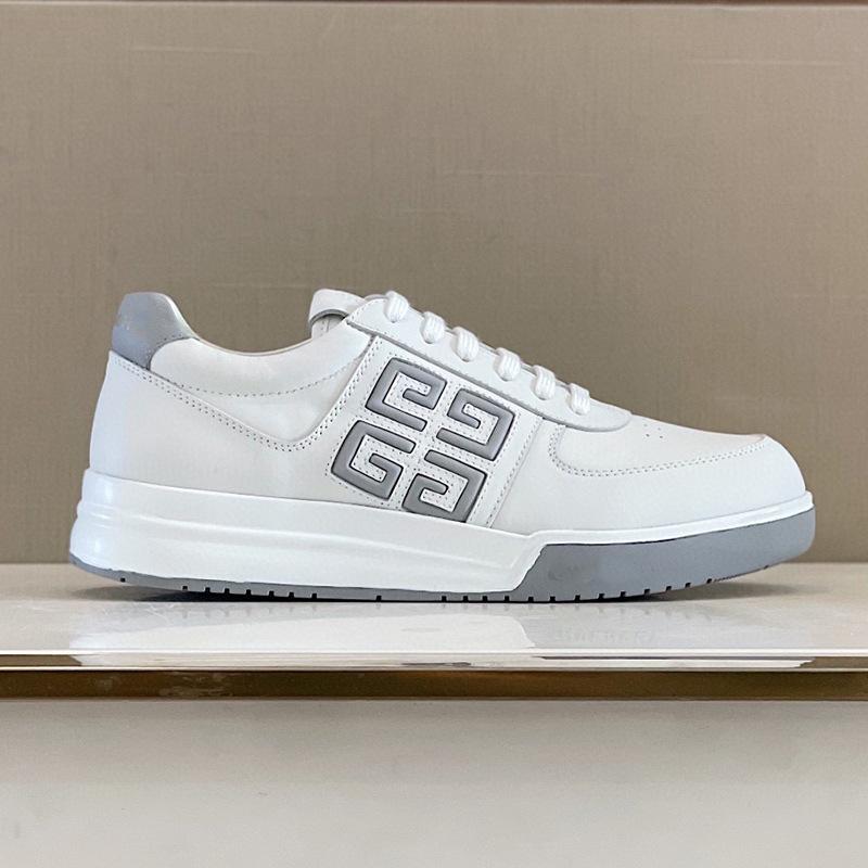 G4  Homme | Sneakers G4 En Cuir G4 BLANC