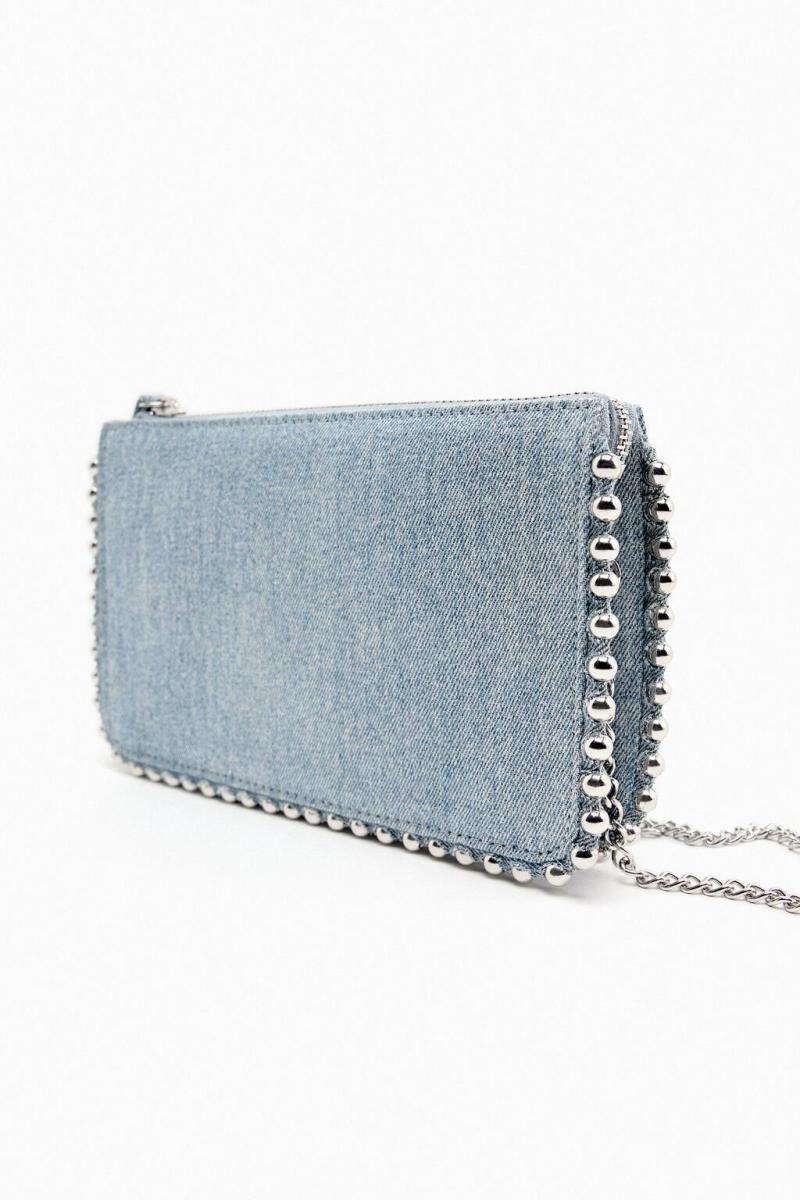 Petite Maroquinerie  Femme | Pochette  En Denim Femme BLEU MOYEN