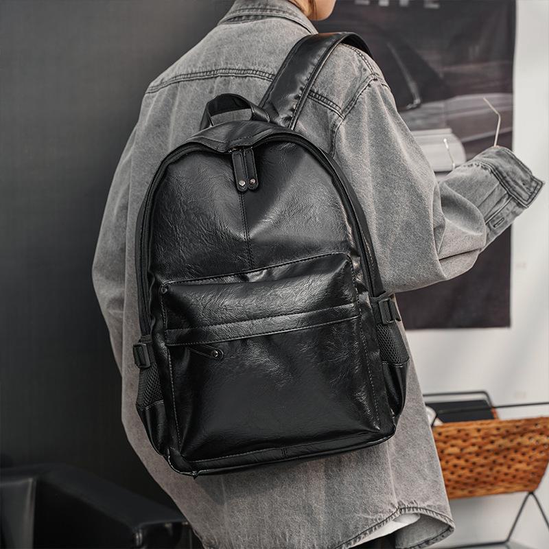 Sacs À Dos  Homme | Sac À Dos Essential U Oversize En Cuir Grainé Homme Homme