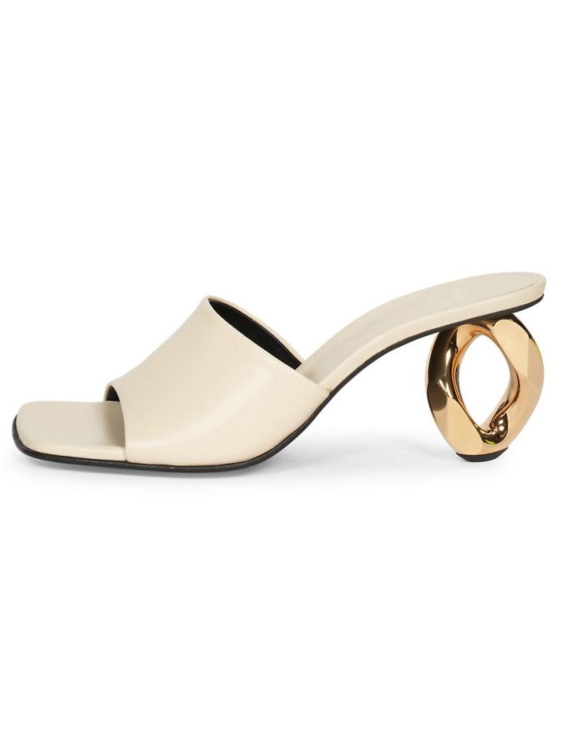 Sandales & Mules  Femme | Mules G Cube En Cuir Femme Femme