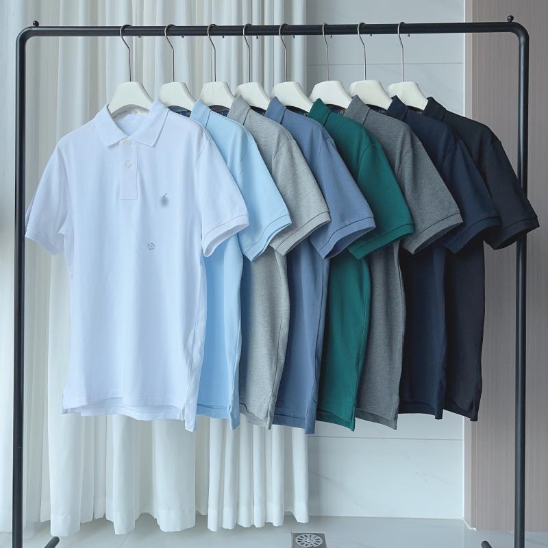 T-Shirts & Polos  Homme | Polo En Coton À Détail 4G Homme BLEU CIEL