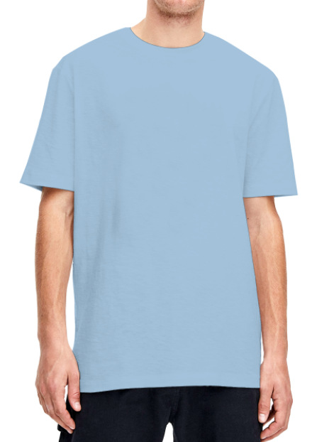 T-Shirts & Polos  Homme | T-Shirt En Coton Mercerisé À Détail 4G Homme BLEU CIEL