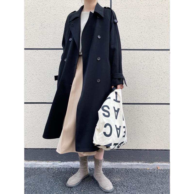 Vestes & Manteaux  Femme | Trench-Coat Oversize En Laine Femme Femme