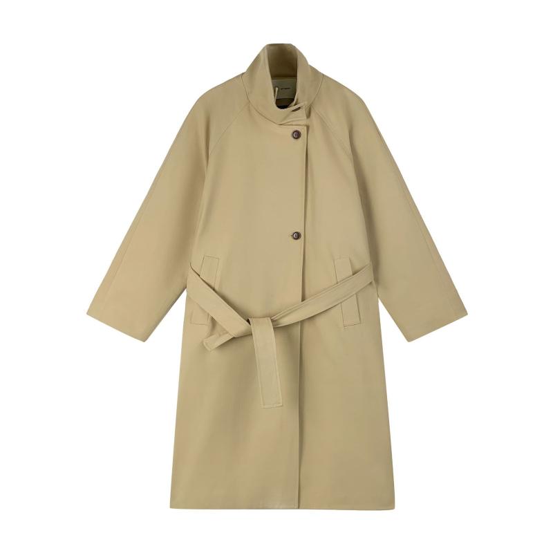 Vestes & Manteaux  Homme | Trench-Coat En Toile De Coton Homme BEIGE CLAIR